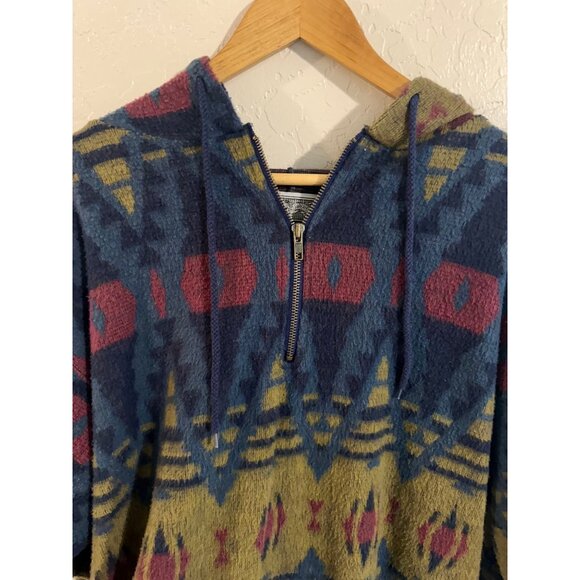 Pazzo 90’s Vintage Southwestern Western Cowboy Style Aztec Pullover Sweater - Picture 6 of 9